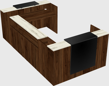 Reception desk u-shape