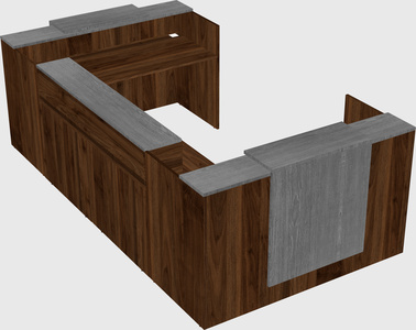 Reception desk u-shape