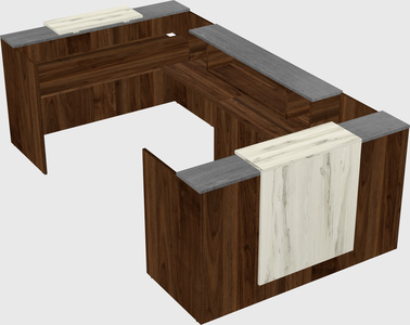 Reception desk u-shape