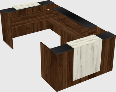 Reception desk u-shape
