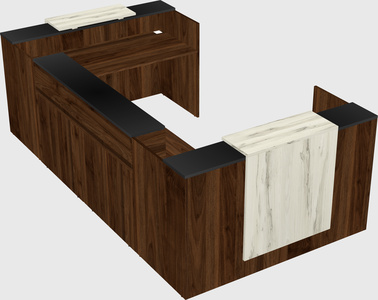 Reception desk u-shape