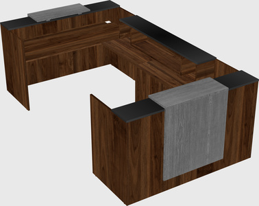 Reception desk u-shape