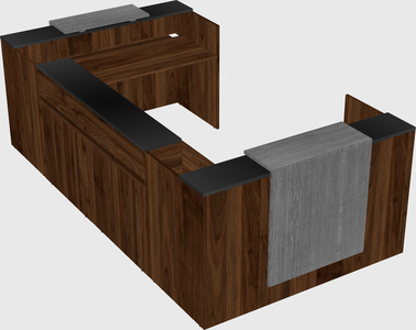 Reception desk u-shape