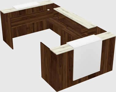 Reception desk u-shape