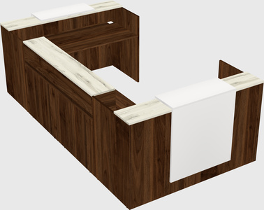 Reception desk u-shape
