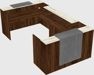 Reception desk u-shape