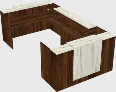 Reception desk u-shape