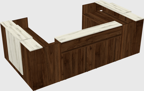 Reception desk u-shape