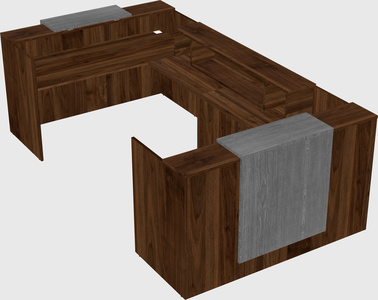 Reception desk u-shape