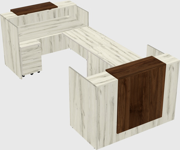 Reception desk u-shape