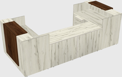 Reception desk u-shape