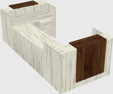 Reception desk u-shape