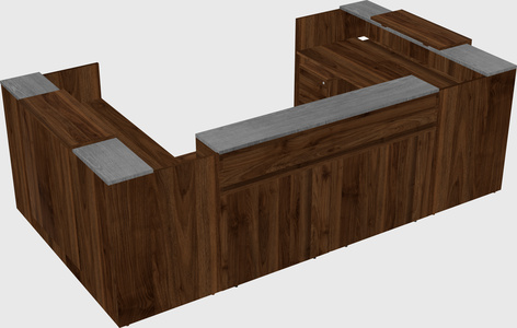 Reception desk u-shape