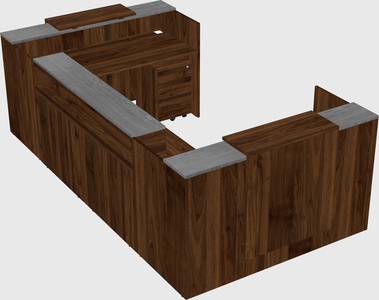 Reception desk u-shape