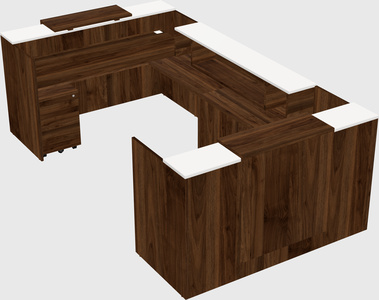 Reception desk u-shape