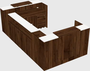 Reception desk u-shape