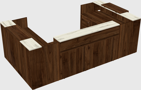 Reception desk u-shape