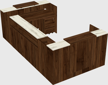 Reception desk u-shape