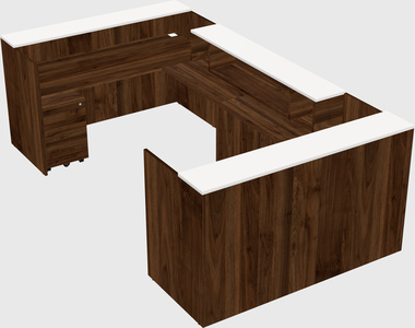 Reception desk u-shape