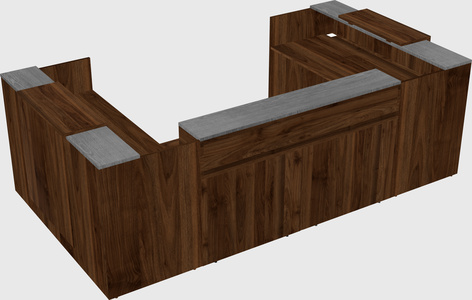 Reception desk u-shape