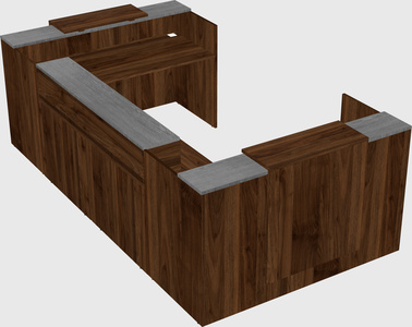 Reception desk u-shape