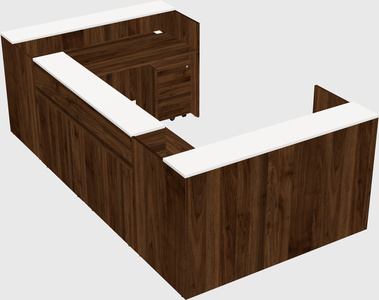 Reception desk u-shape