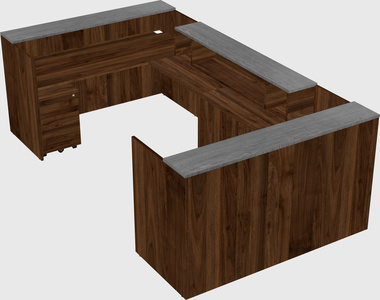 Reception desk u-shape