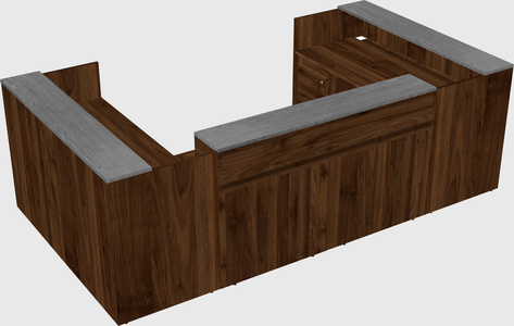 Reception desk u-shape