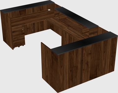 Reception desk u-shape