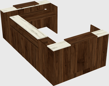 Reception desk u-shape