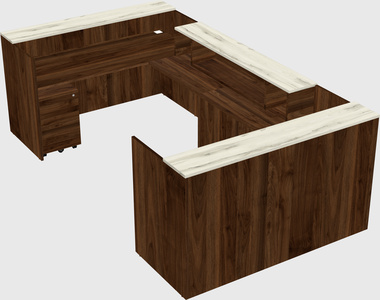 Reception desk u-shape