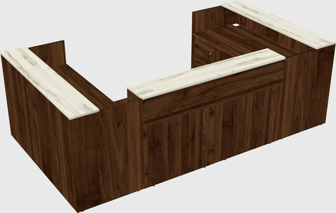 Reception desk u-shape