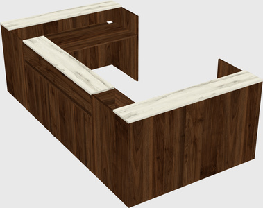 Reception desk u-shape