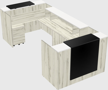 Reception desk u-shape
