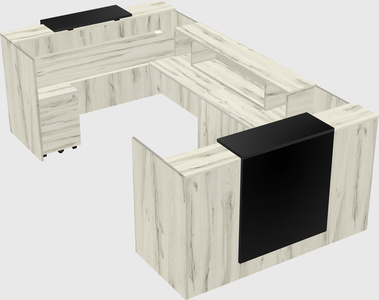 Reception desk u-shape
