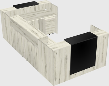 Reception desk u-shape