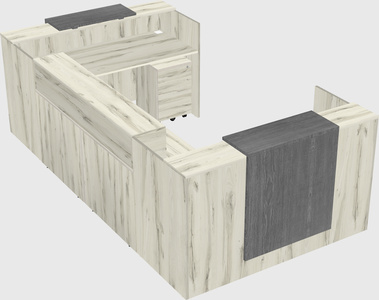Reception desk u-shape