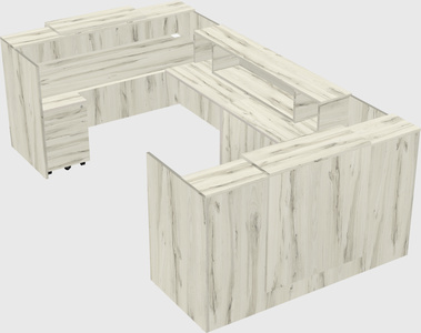 Reception desk u-shape
