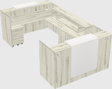 Reception desk u-shape