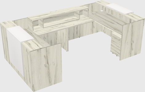 Reception desk u-shape