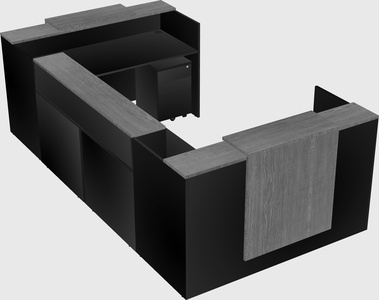 Reception desk u-shape