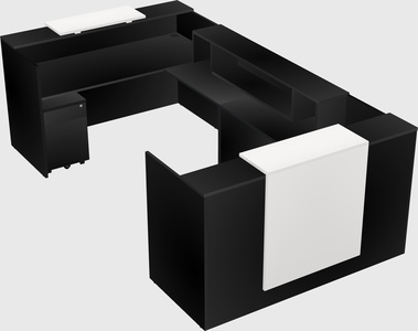 Reception desk u-shape