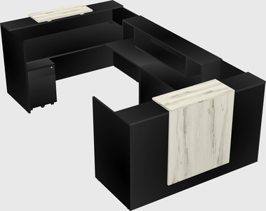 Reception desk u-shape