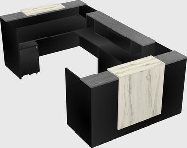 Reception desk u-shape