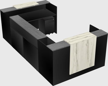 Reception desk u-shape
