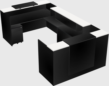 Reception desk u-shape