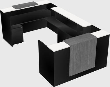 Reception desk u-shape