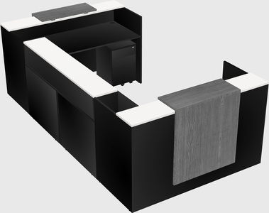 Reception desk u-shape
