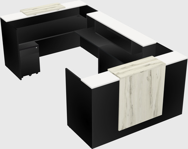 Reception desk u-shape