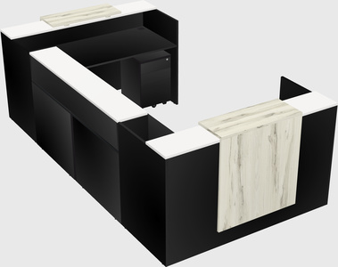 Reception desk u-shape